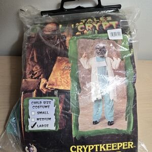 VTG Tales From The Cryptkeeper Doctor Costume With Mask & Accessory Kids Large